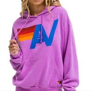 Aviator Nation LOGO PULLOVER RELAXED HOODIE